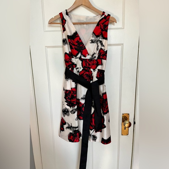 Vintage floral print cocktail dress - Picture 4 of 7